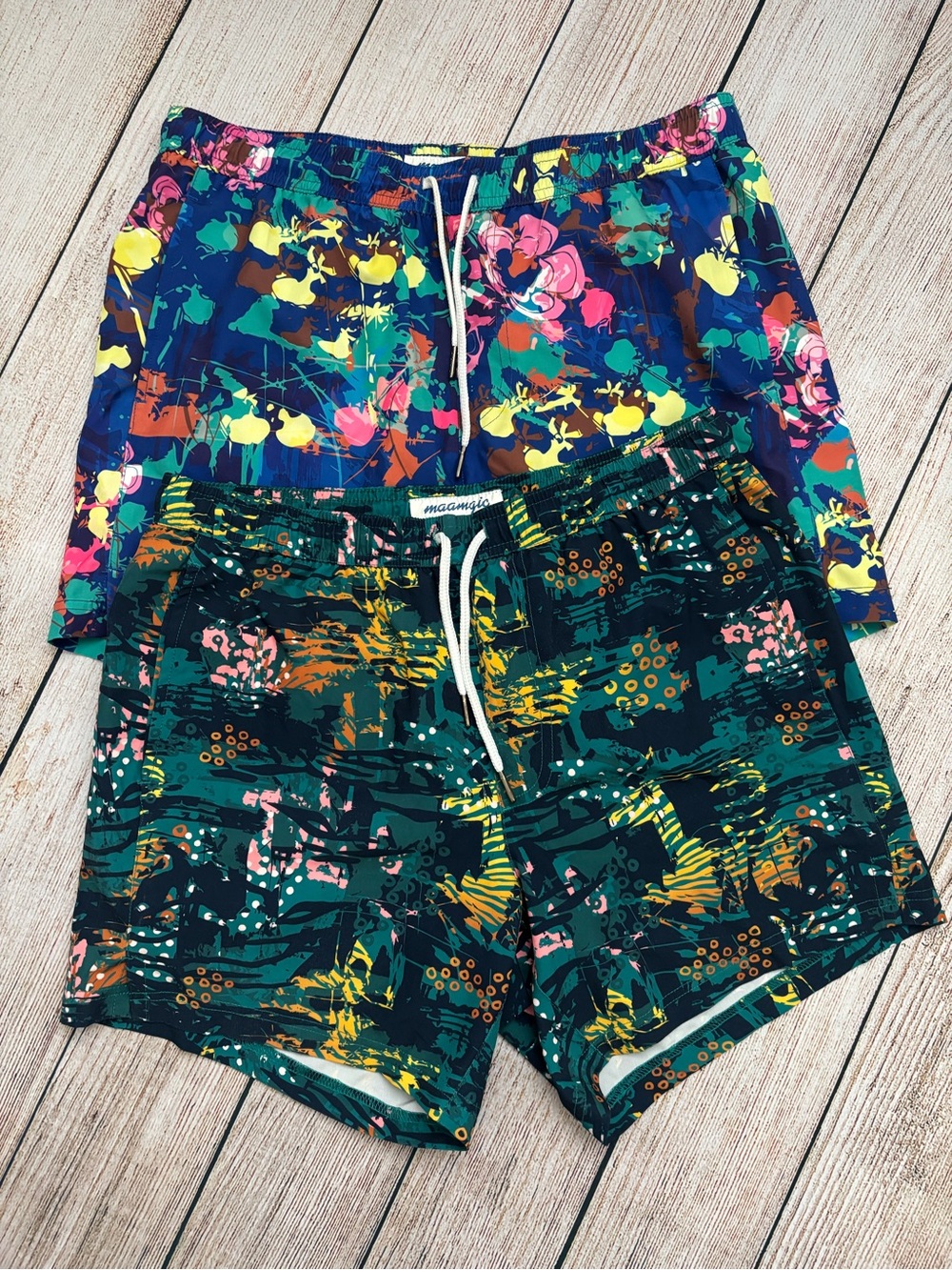 Maamgic Multicolor Floral Print Men's Swim Shorts